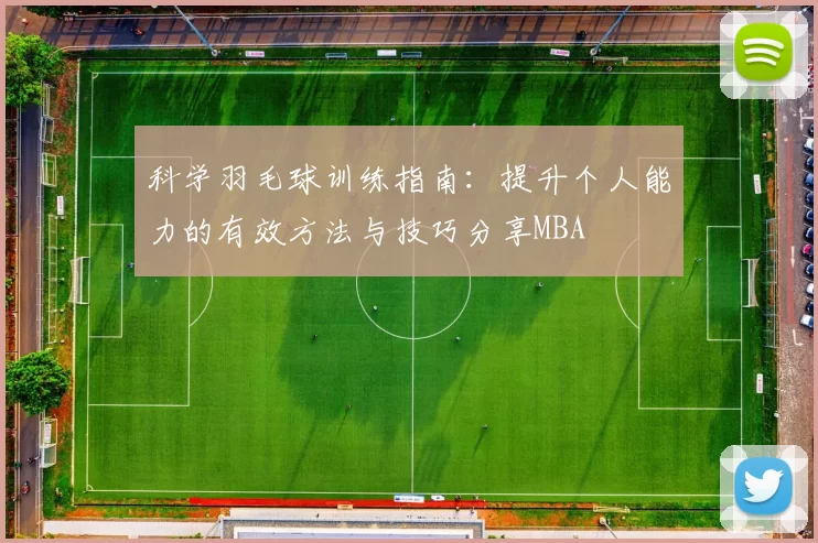 科学羽毛球训练指南：提升个人能力的有效方法与技巧分享MBA